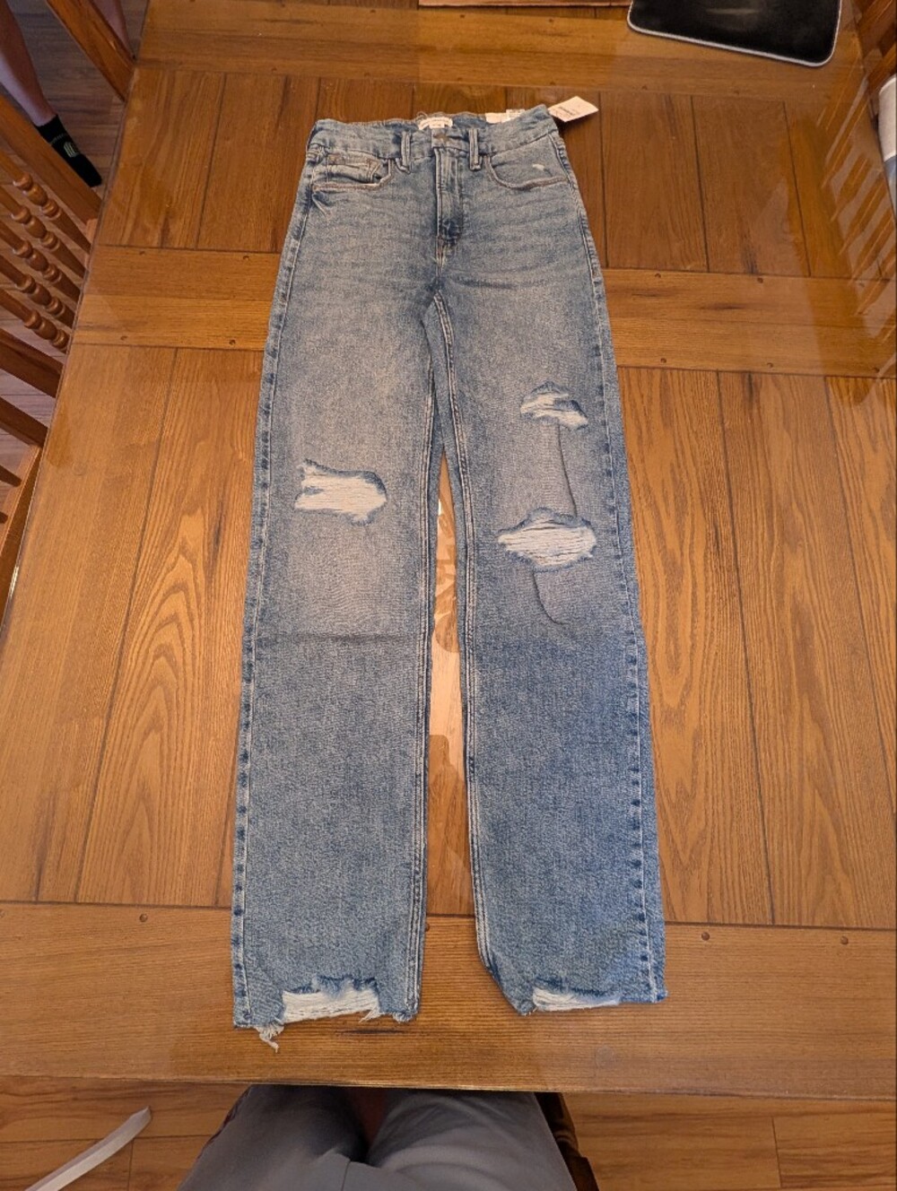 Women's Good American Good Icon High Rise Iconic Straight Leg Size 4/27in
